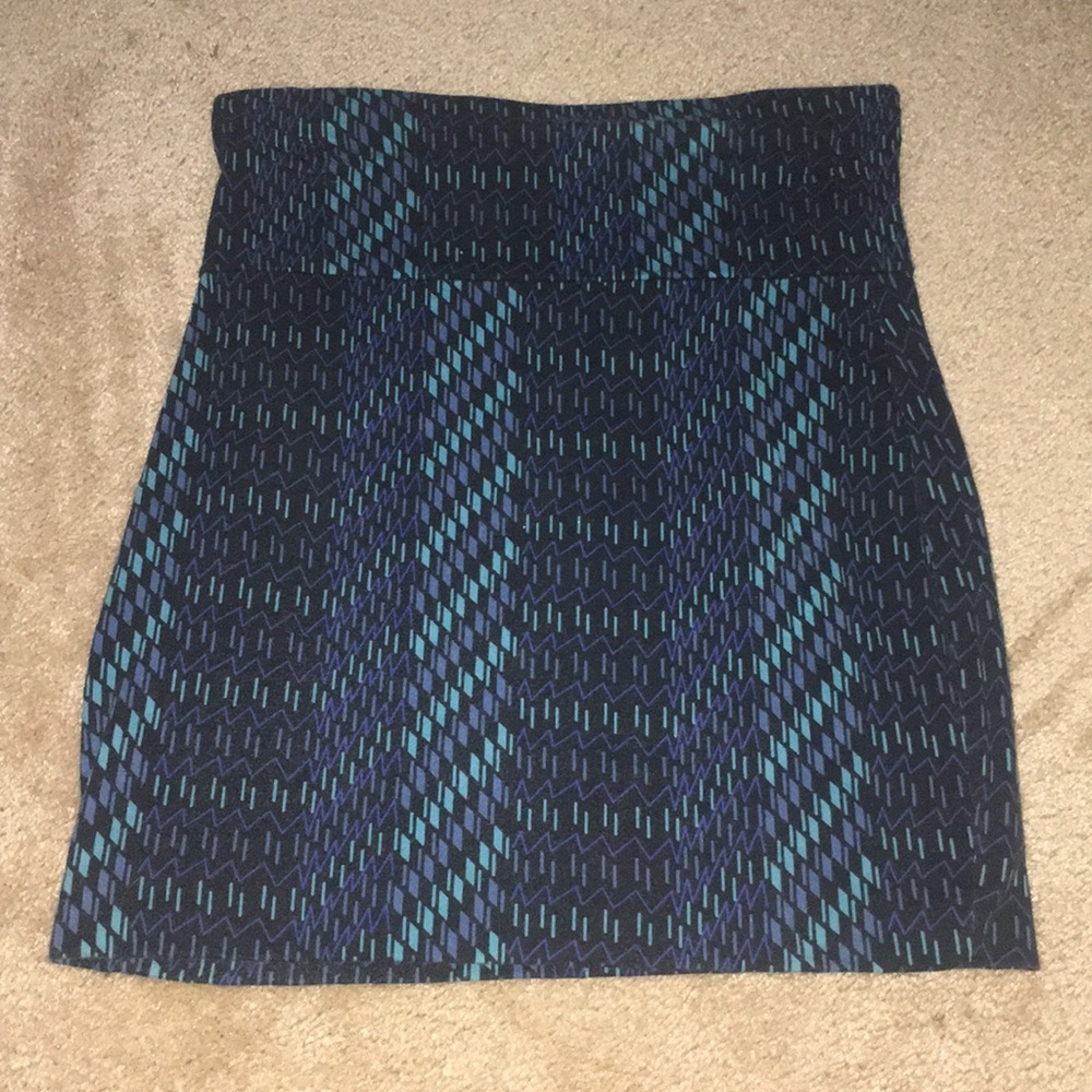 Forever21 Fitted Patterned Miniskirt